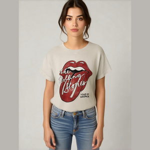 H&M T-Shirt, Women’s Small, White & Red